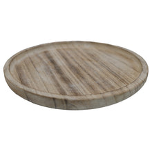 Load image into Gallery viewer, Small Round Wood Tray