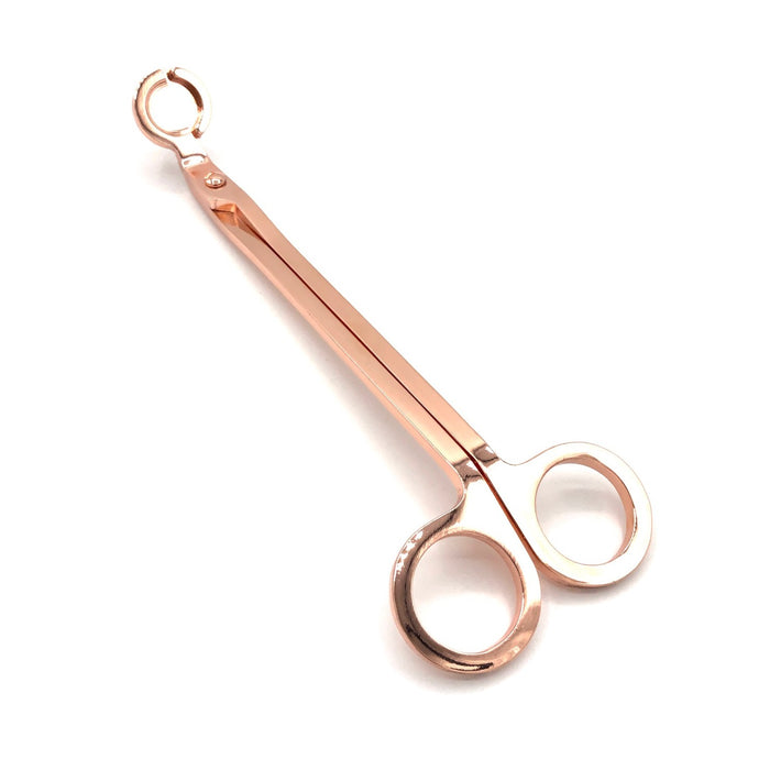 wick trimmer wooden wick rose gold