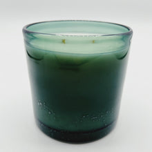 Load image into Gallery viewer, Muse Collection Best Luxury Scented Candles Handblown Glass Wooden Wick Bubble Green