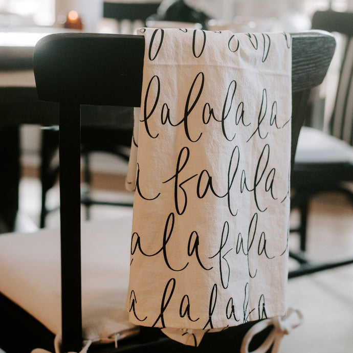 Fa La La La Tea Towel