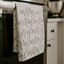Load image into Gallery viewer, Merry Holiday Tea Hand Towel
