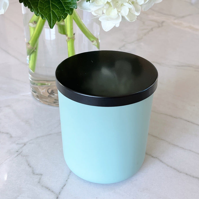 Modern Collection Matte Sage Green with a Black Luxe Lid