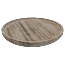 Load image into Gallery viewer, Small Round Wood Tray
