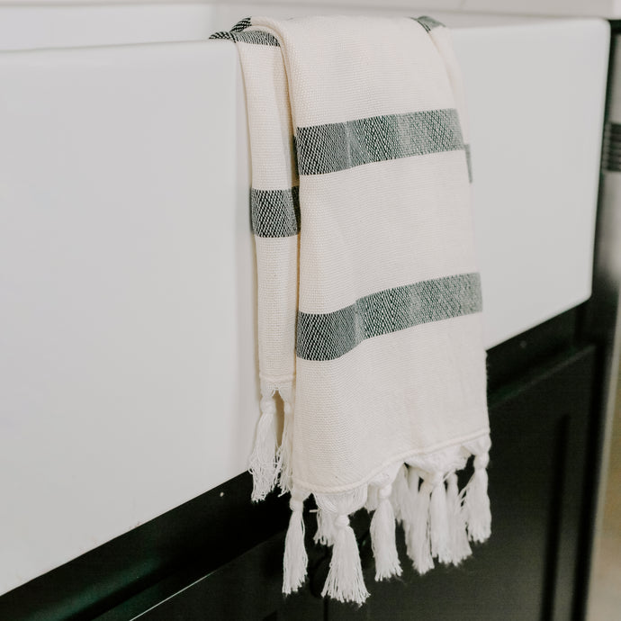 Stripe Turkish Cotton Hand Towel