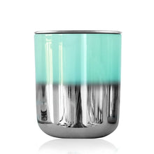 Load image into Gallery viewer, Modern Collection Luxury Scented Best Candles green and silver ombre
