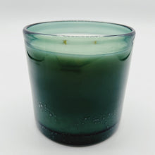 Load image into Gallery viewer, Muse Collection Best Luxury Scented Candles Handblown Glass Wooden Wick Bubble Green
