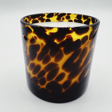 Load image into Gallery viewer, Muse Collection Best Luxury Scented Candles Handblown Glass Wooden Wick leopard
