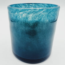 Load image into Gallery viewer, Muse Collection Best Luxury Scented Candles Handblown Glass Wooden Wick Ocean Blue
