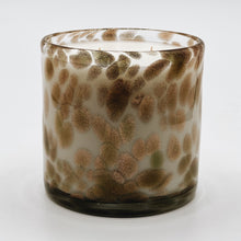 Load image into Gallery viewer, Muse Collection Best Luxury Scented Candles Handblown Glass Wooden Wick Gold Glitter
